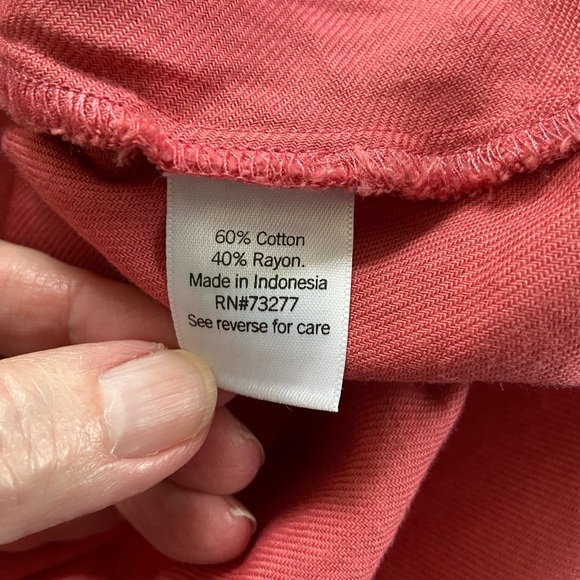 Croft & Barrow A-Line Shirtdress Short Sleeve Knee Length Mauve Pink Size Small - Picture 4 of 11